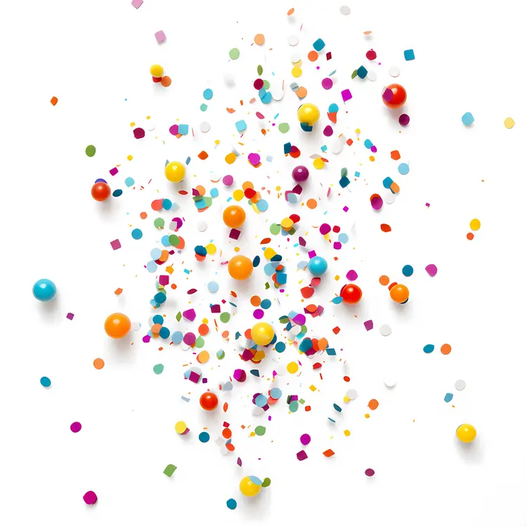Colorful Confetti and Decorations