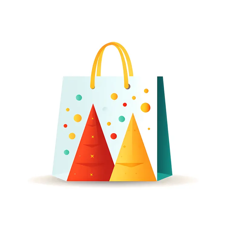 Decorative Gift Bag with Trees