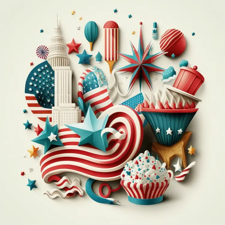 Patriotic Decorations for Independence Day Celebration