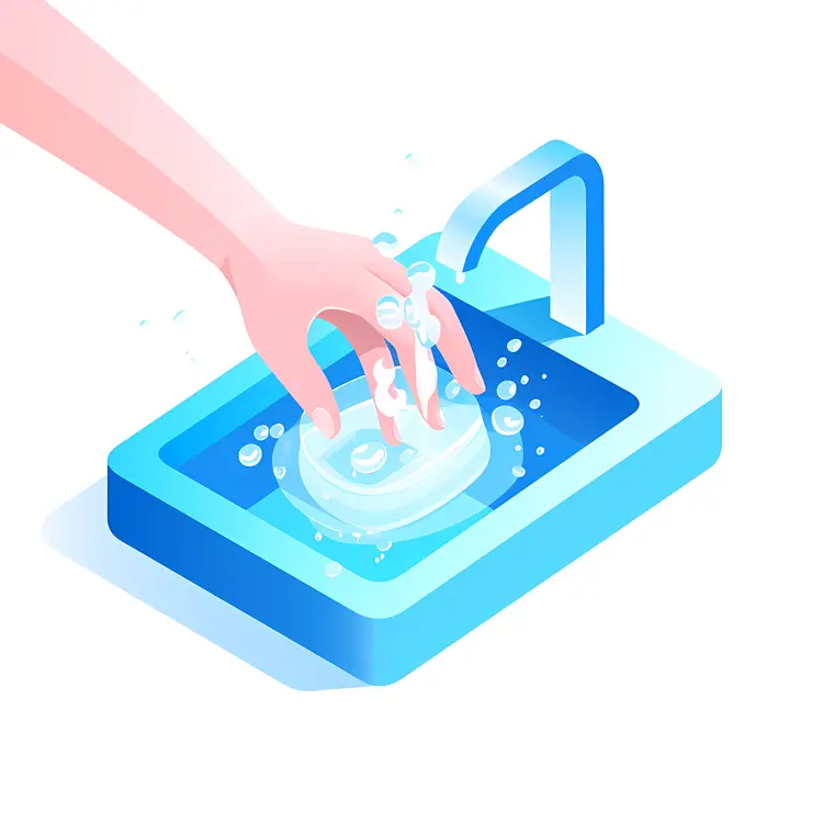 Hand Washing with Soap and Water