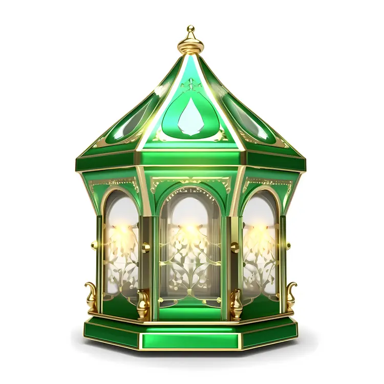 Green Lantern for Ramadan Celebration