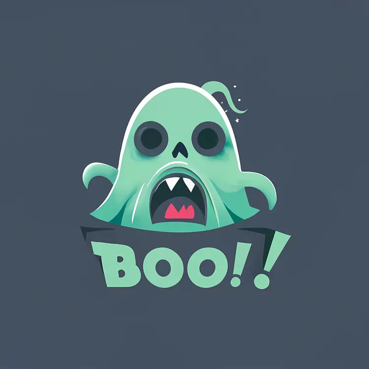 Ghost Cartoon for Halloween
