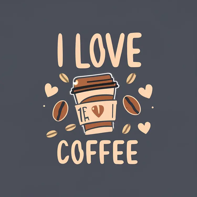 Coffee Cup with Coffee Beans