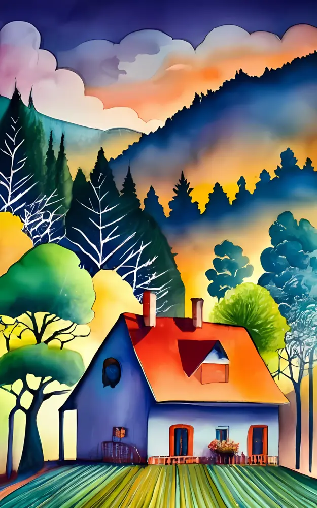 Cute House in a Tranquil Village
