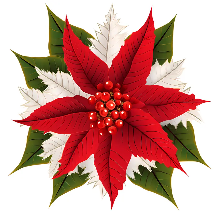 Beautiful Poinsettia for Christmas Decoration