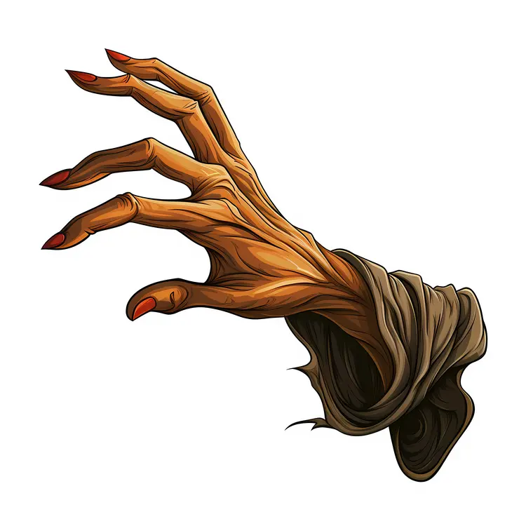 Witch Hand with Brown Skin