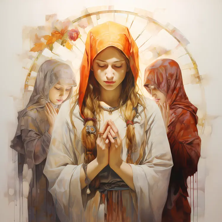 Devout Women in Prayer