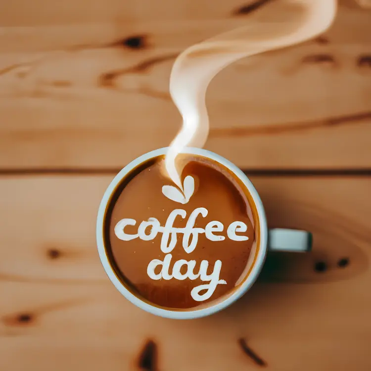 Steaming Cup of Coffee for Coffee Day