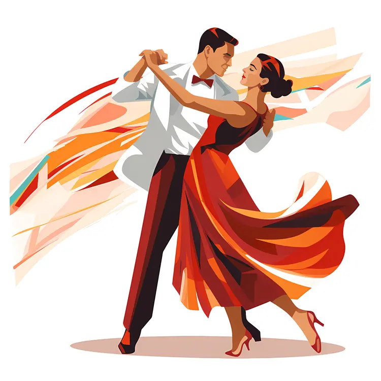 Formal Couple Dancing