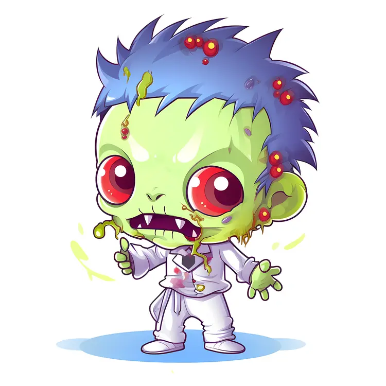 Cute Cartoon Zombie for Halloween
