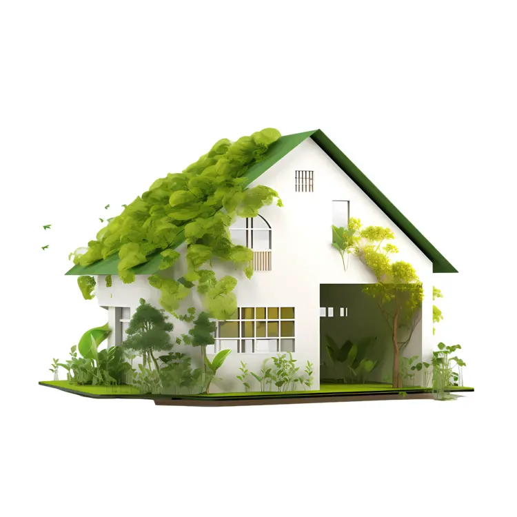 Eco-friendly House with Greenery