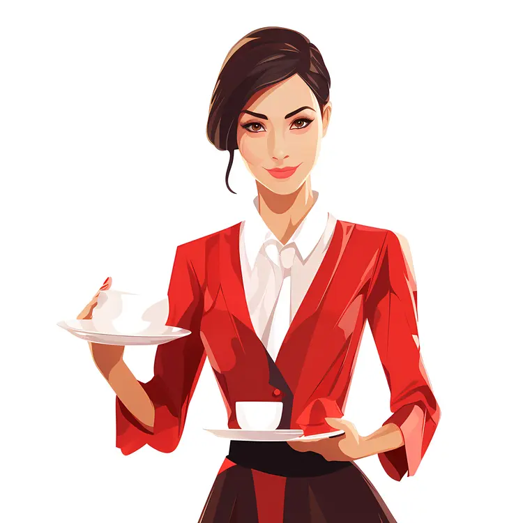 Waitress with Coffee