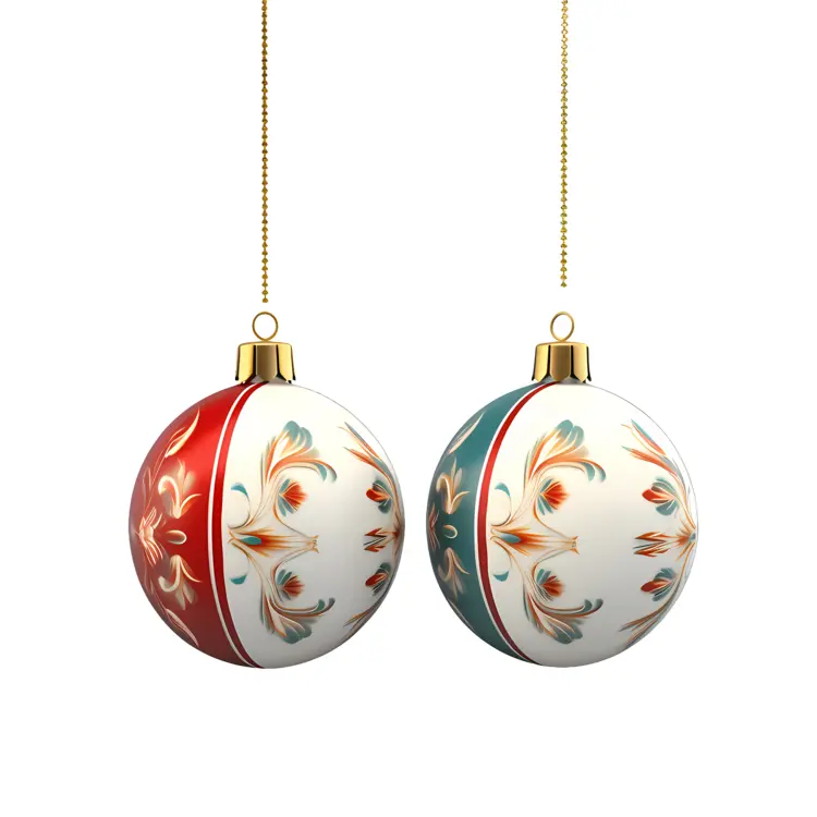 Colorful Christmas Ornaments