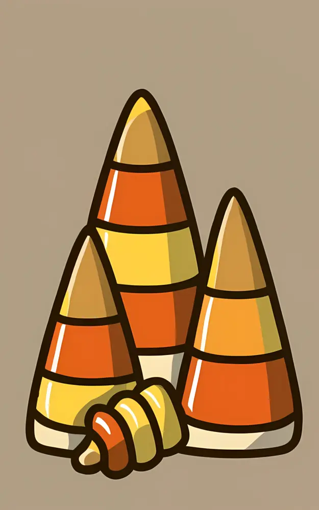 Colorful Candy Corn for Halloween