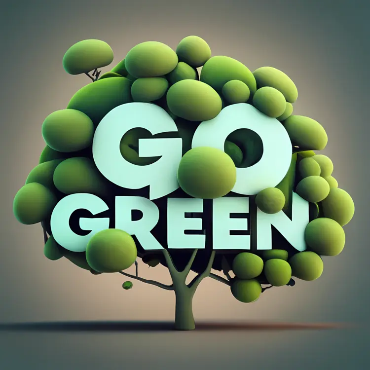 Sustainable Go Green Tree