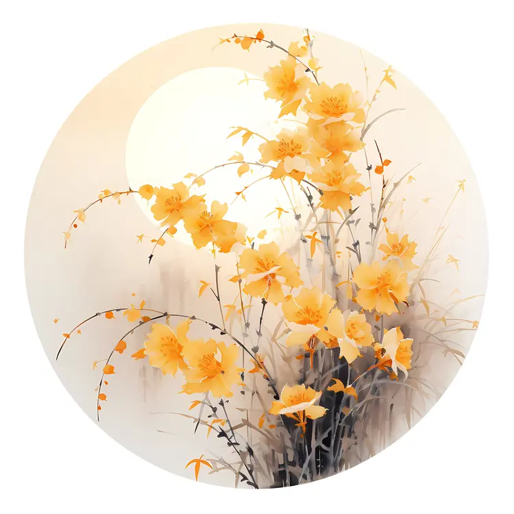 Beautiful Yellow Flowers in Bloom