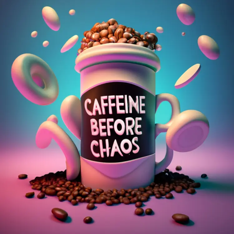 Coffee Mug with Beans