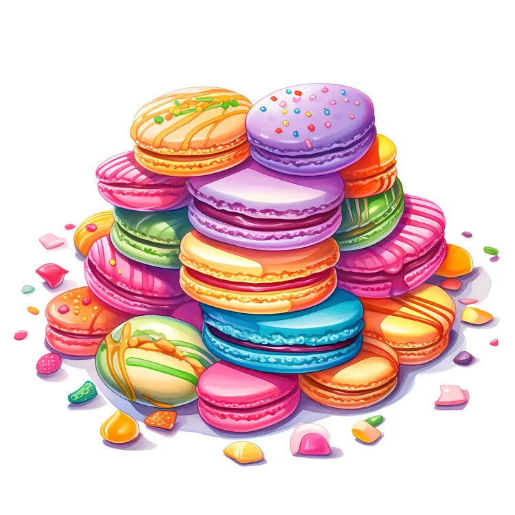 Rainbow Macarons Assortment
