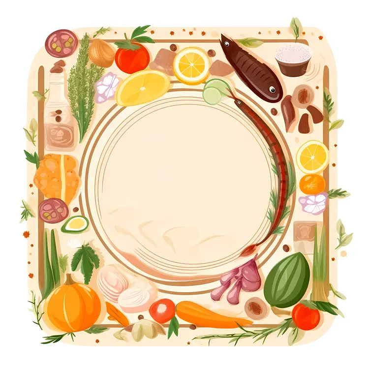 Colorful Food Ingredients for Cooking Preparation