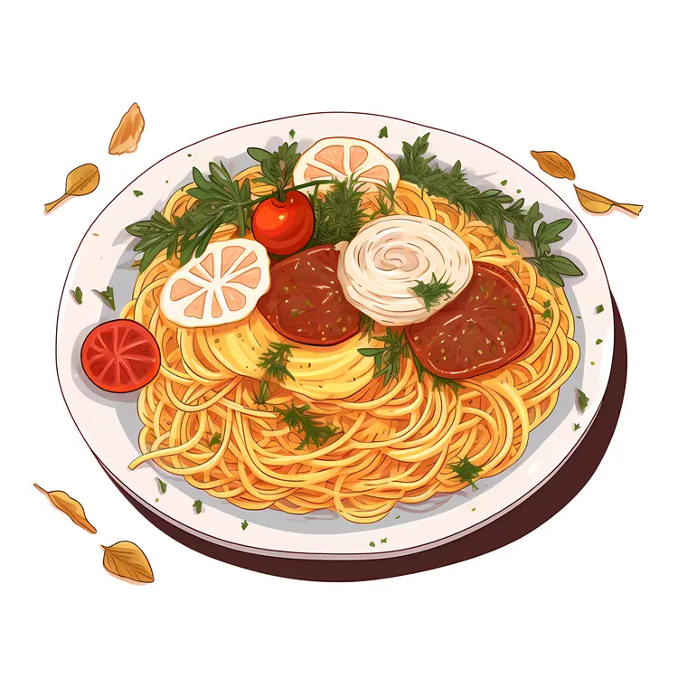 Delicious Spaghetti with Meatballs and Herbs