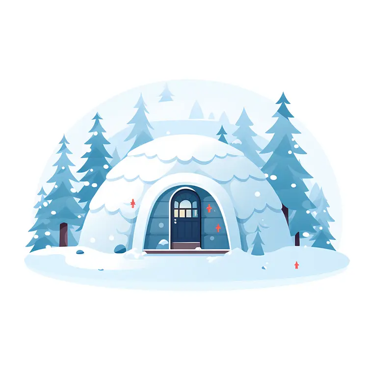Igloo in a Forest