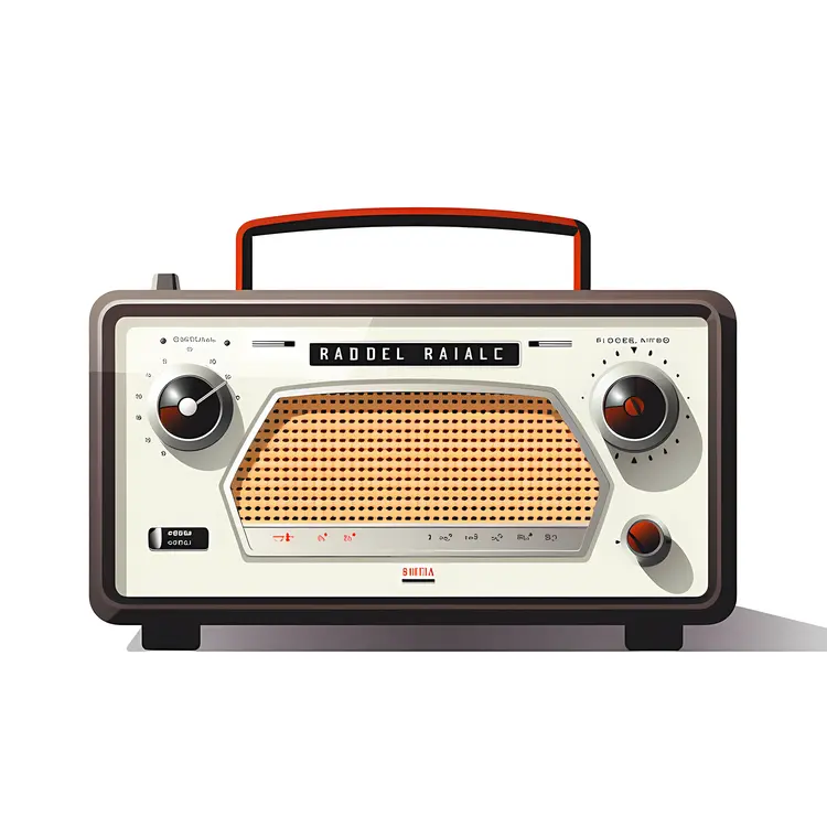 Vintage Radio with Knobs