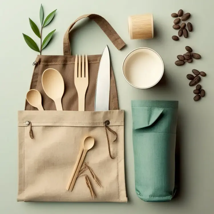 Eco-Friendly Wooden Cutlery Set for Sustainable Living