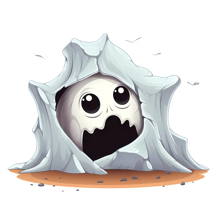 Cute Cartoon Ghost for Halloween