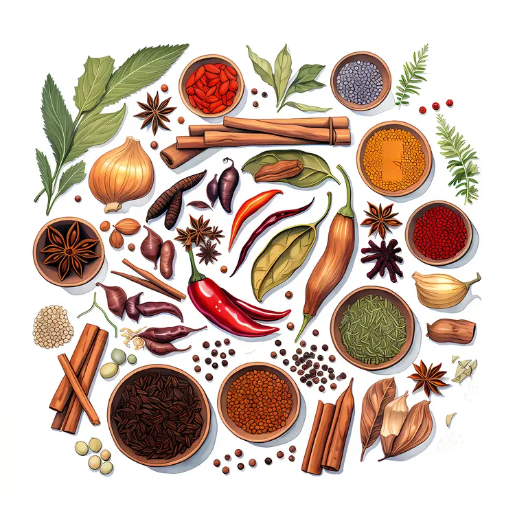 Assorted Spices and Herbs