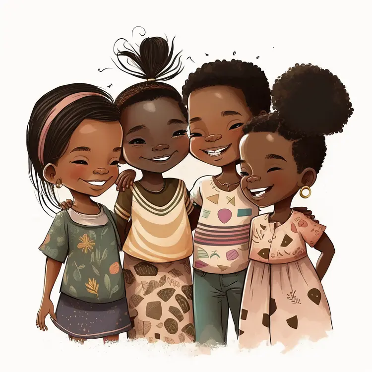 Happy Children Illustration