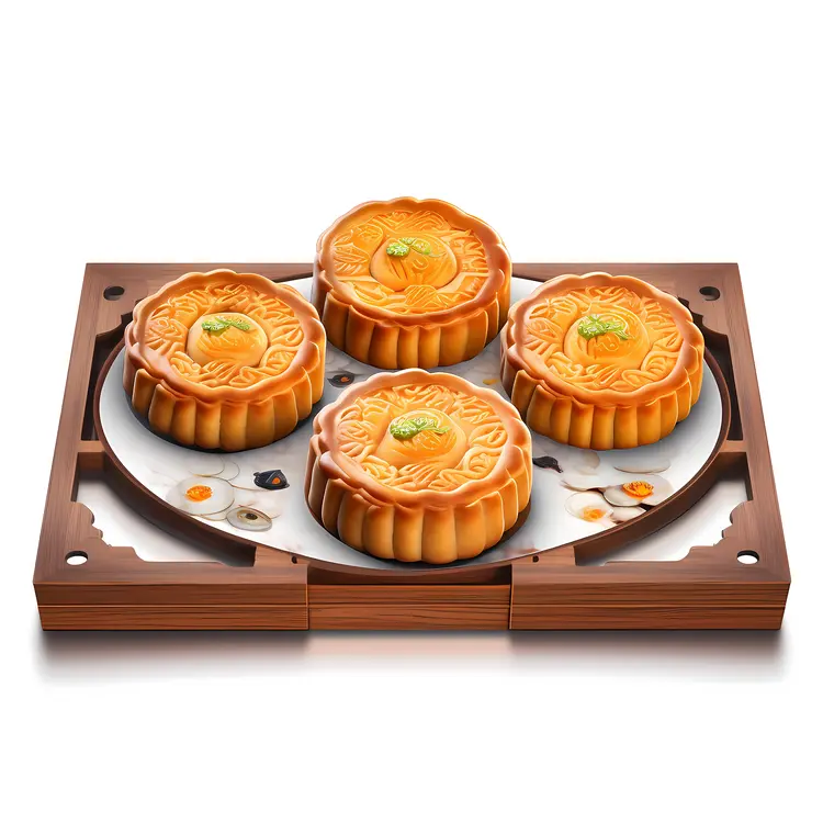 Traditional Mooncakes for Mid-Autumn Festival