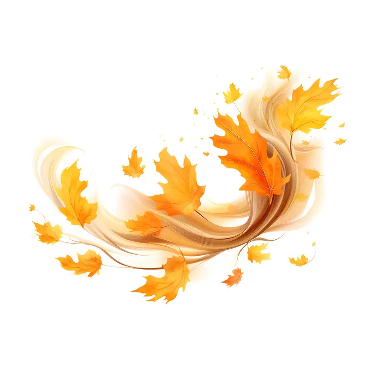 Yellow Leaves in the Breeze