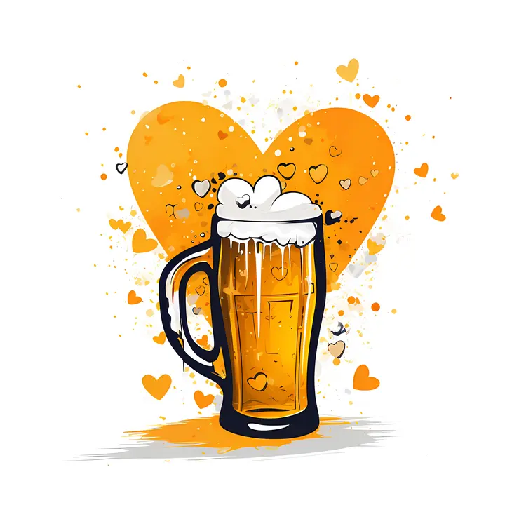 Beer Mug with Heart