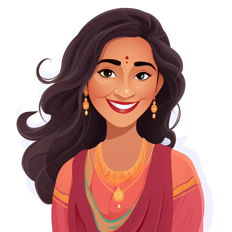Smiling Woman in Traditional Dress
