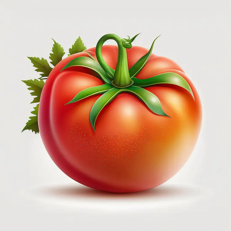 Fresh Red Tomato Illustration