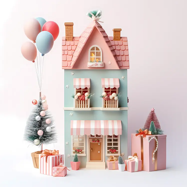 Small cute doodle house