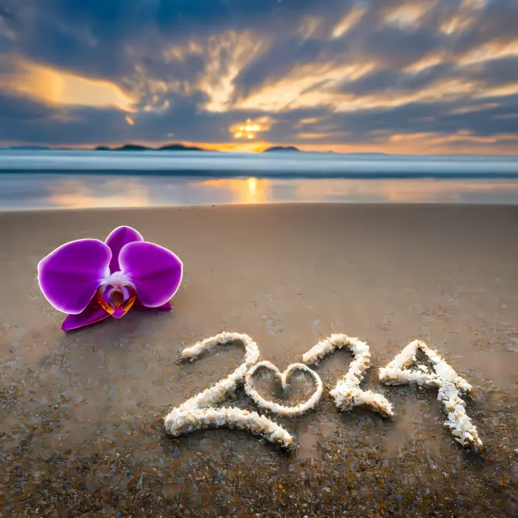 2024 Written in Sand with Orchid
