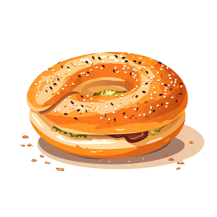 Yummy Sesame Bagel
