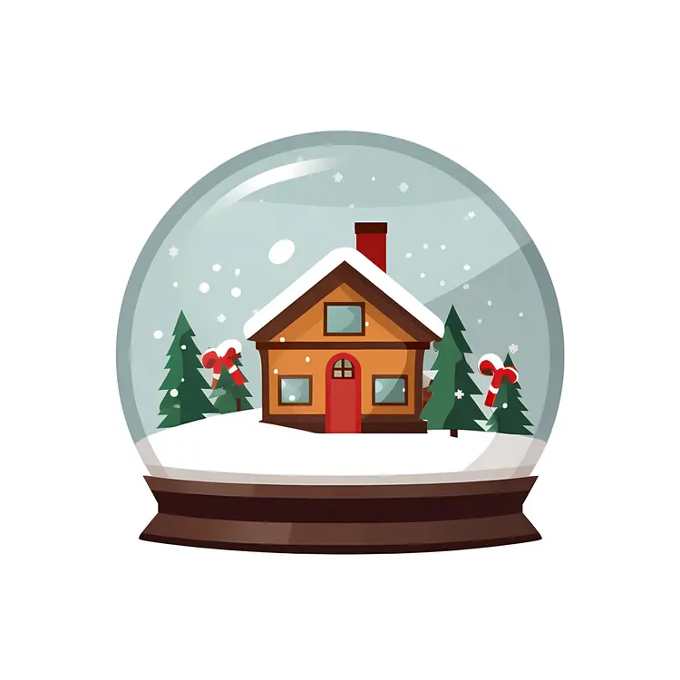 Snow Globe with Small House