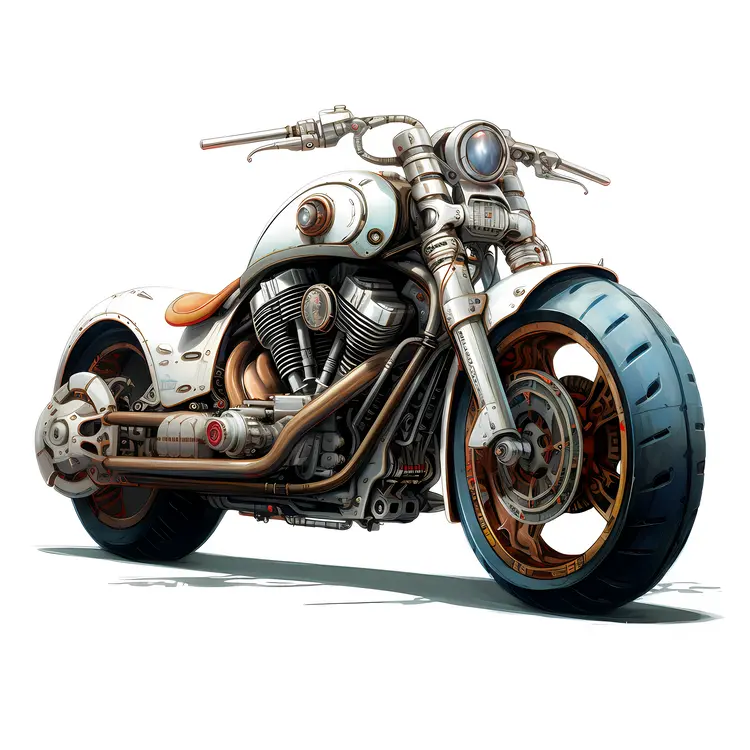 Vintage Steampunk Motorcycle