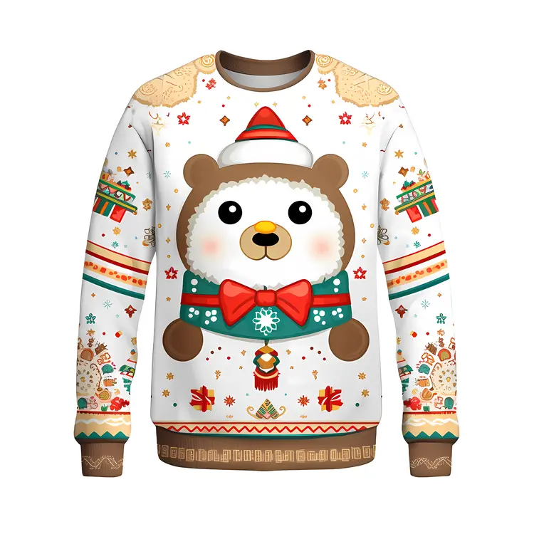 Cute Bear Christmas Sweater
