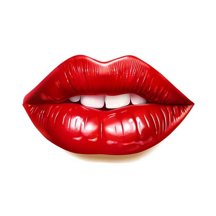 Bold Red Lips