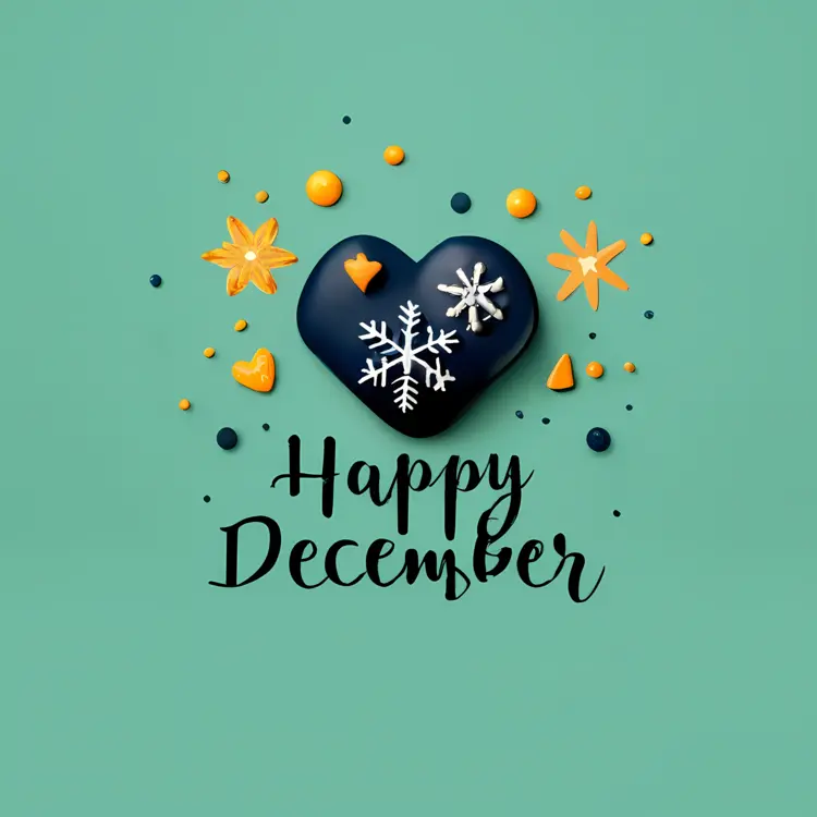 Heart and Snowflakes with Stars