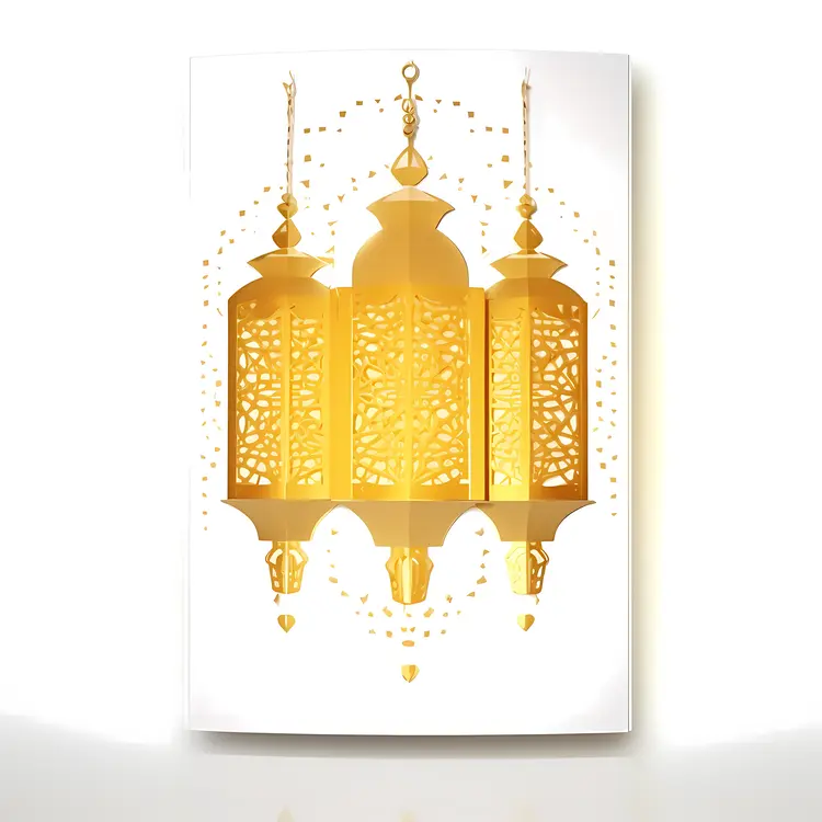 Ornate Golden Lanterns for Festive Decoration