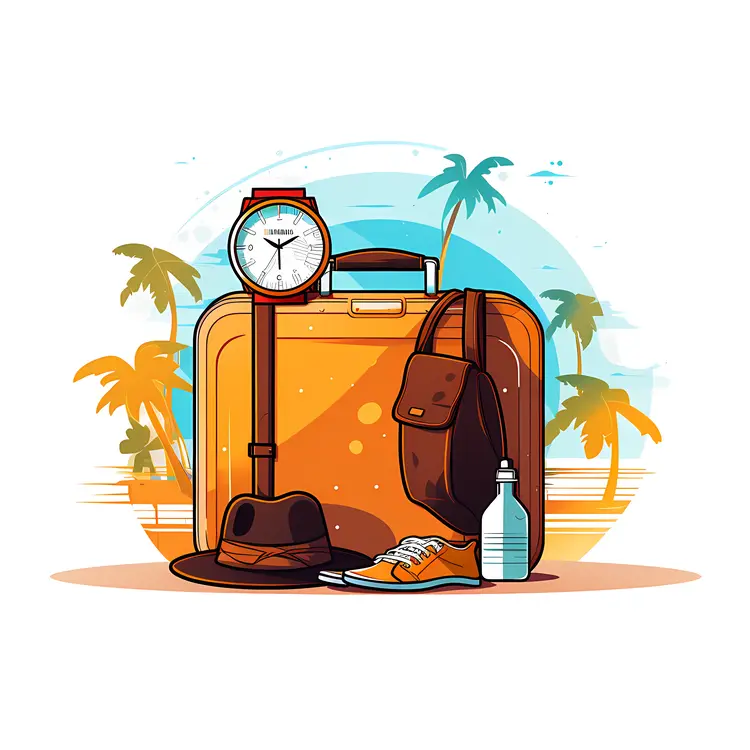 Luggage with Travel Accessories