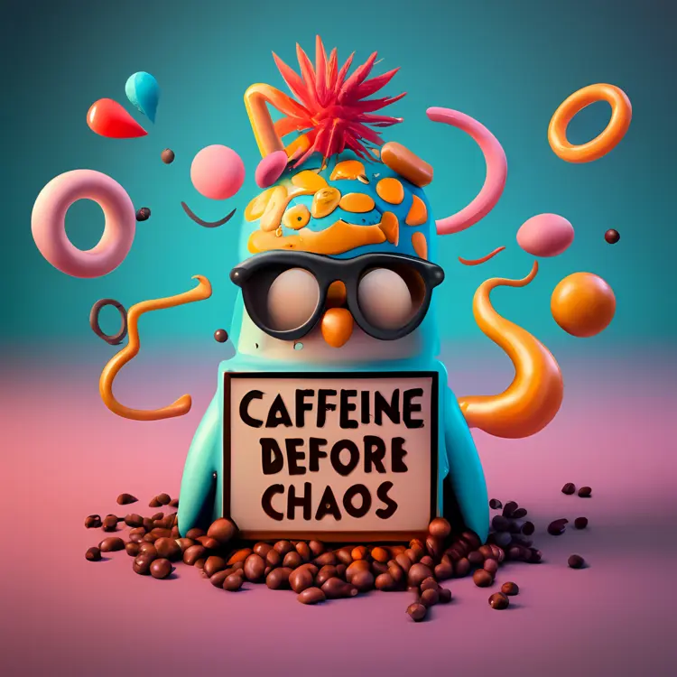 Cool Sign with Coffee Beans