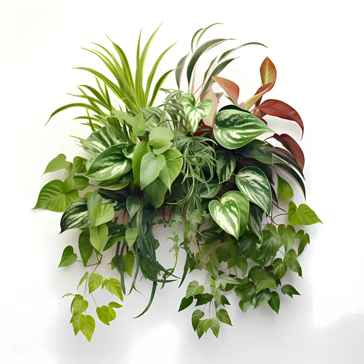 Wall-mounted Green Plants