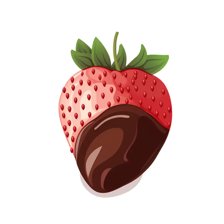 Strawberry Half Dipped in Chocolate