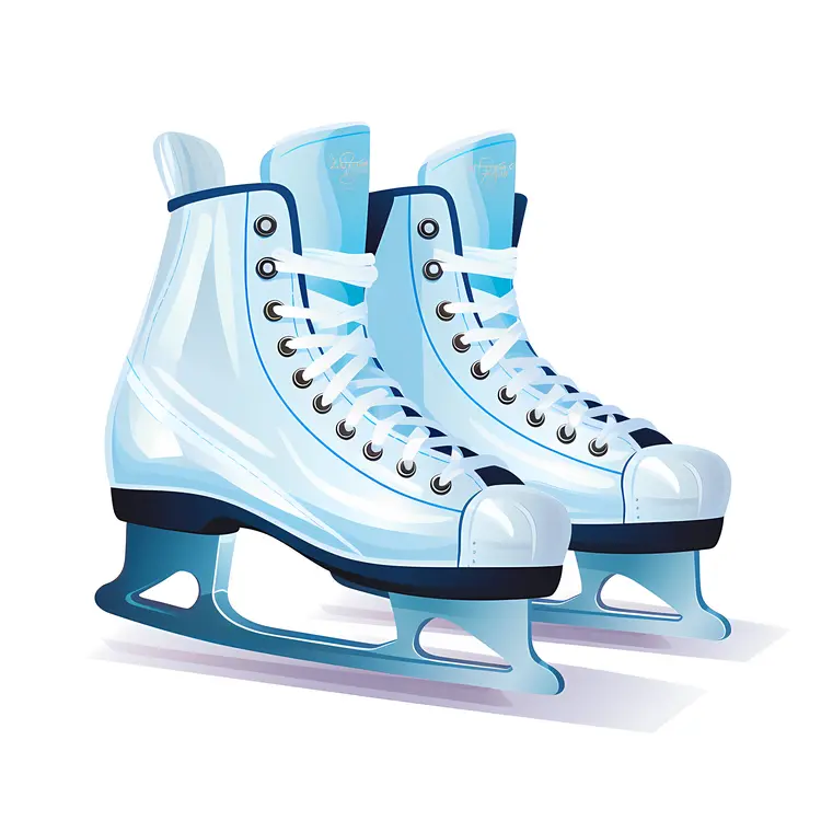 White Ice Skates for Winter Sports