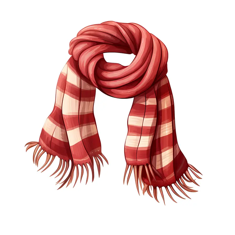 Red Plaid Scarf